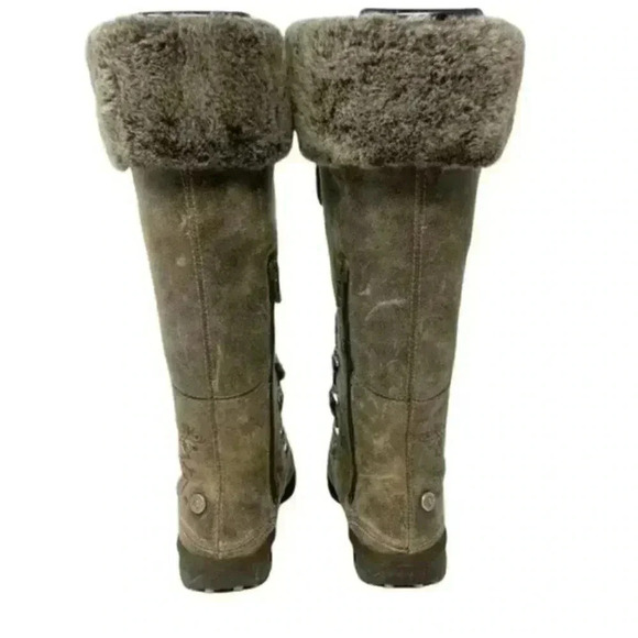 The North Face Adrianne IV Knee High Water Resistant Leather Boots Size 5 - Picture 2 of 9